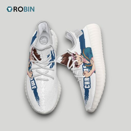 Chrome Shoes Custom Dr Stone Anime YZ Boost Sneakers