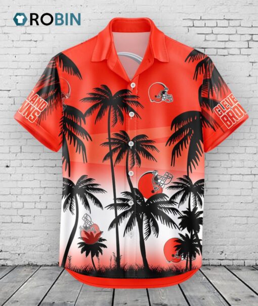 Cleveland Browns Hawaiian Shirt Coconut Tree