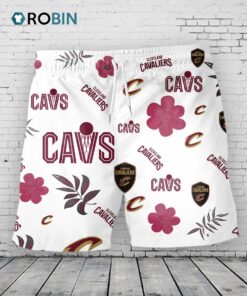 Cleveland Cavaliers Hawaiian Shorts Tropical Beach