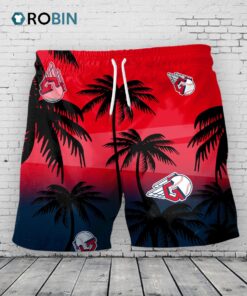 Cleveland Guardians Hawaiian Shorts Coconut Tree