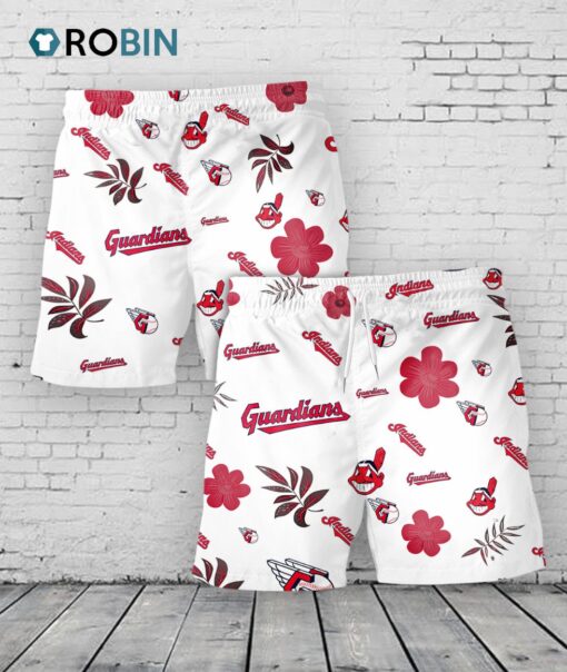 Cleveland Guardians Hawaiian Shorts Tropical Beach