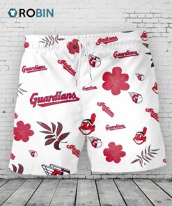 Cleveland Guardians Hawaiian Shorts Tropical Beach