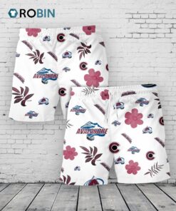 Colorado Avalanche Hawaiian Shorts Tropical Beach
