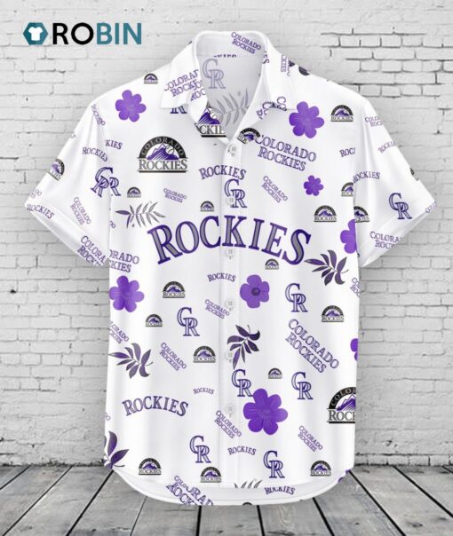 Colorado Rockies Hawaiian Shirt Tropical Beach