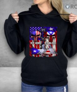 Cuban Americans My Home My Blood Racing Pigeons Shirt