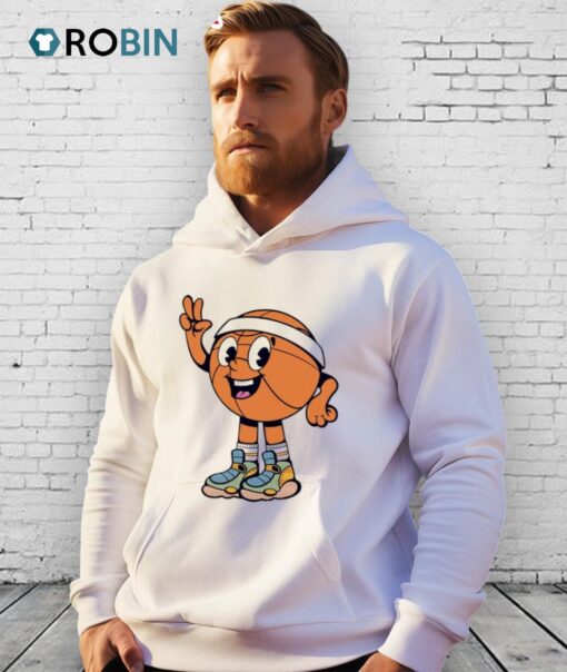 Cute Basketball Peace Sign Shirt