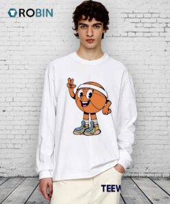 Cute Basketball Peace Sign Shirt