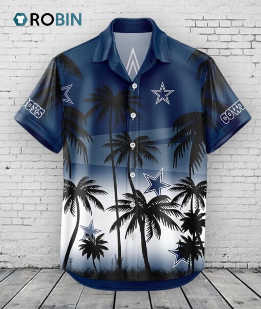 Dallas Cowboys Hawaiian Shirt Coconut Tree