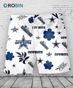 Dallas Cowboys Hawaiian Shorts Tropical Beach