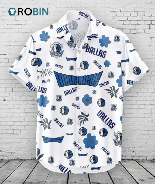 Dallas Mavericks Hawaiian Shirt Tropical Beach