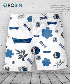 Dallas Mavericks Hawaiian Shorts Tropical Beach