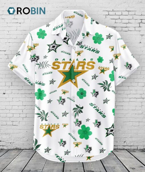 Dallas Stars Hawaiian Shirt Tropical Beach