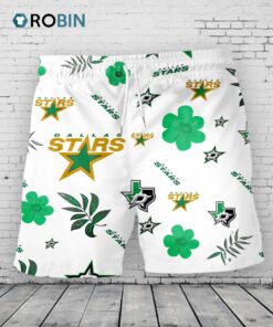 Dallas Stars Hawaiian Shorts Tropical Beach