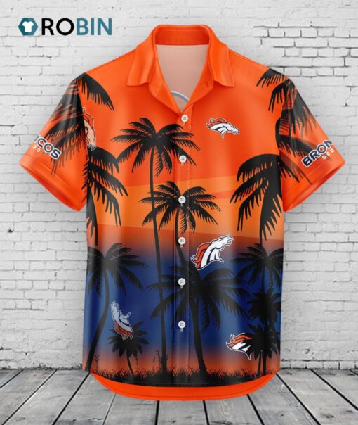 Denver Broncos Hawaiian Shirt Coconut Tree