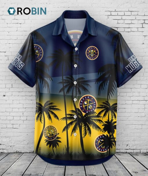 Denver Nuggets Hawaiian Shirt Coconut Tree