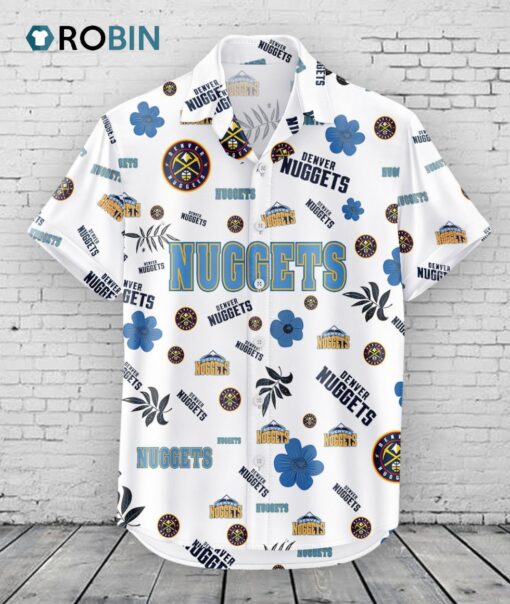 Denver Nuggets Hawaiian Shirt Tropical Beach