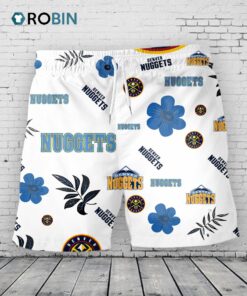 Denver Nuggets Hawaiian Shorts Tropical Beach