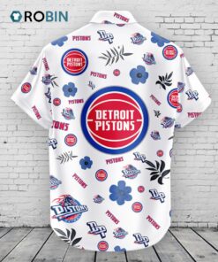 Detroit Pistons Hawaiian Shirt Tropical Beach Detroit Pistons Hawaiian Shirt Tropical Beach