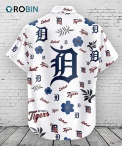 Detroit Tigers Hawaiian Shirt Tropical Beach