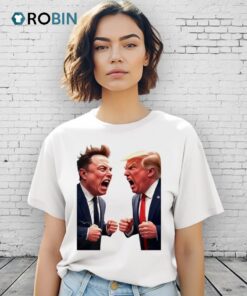 Donald Trump Vs Elon Political Rivalry Comedy Shirt Donald Trump Vs Elon Political Rivalry Comedy Shirt