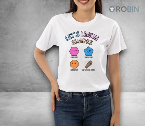Doublecrossco Let’s Learn Shapes Dad Shirt