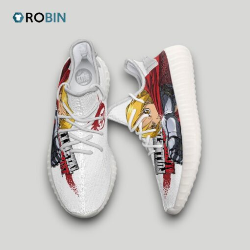 Edward Elric Shoes Custom Fullmetal Alchemist Anime YZ Boost Sneakers