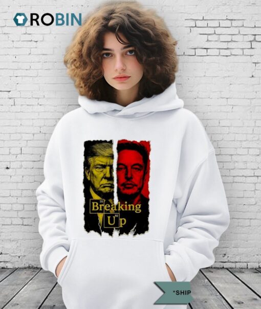 Elon Musk Vs Donald Trump Face Political Breaking Up Shirt