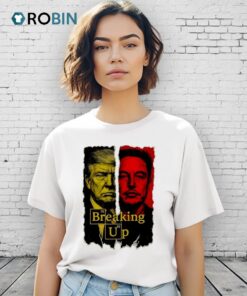 Elon Musk Vs Donald Trump Face Political Breaking Up Shirt