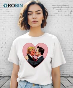 Elon Musk Vs Donald Trump Kissing Heart Shirt