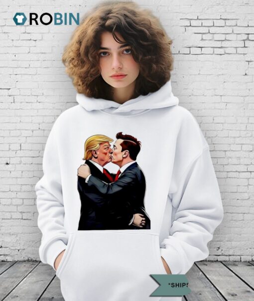 Elon Musk Vs Donald Trump Kissing Politica Shirt