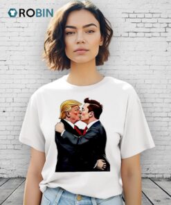 Elon Musk Vs Donald Trump Kissing Politica Shirt