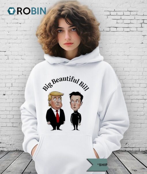Elon Musk Vs Trump Big Beautiful Bill Caricature Shirt