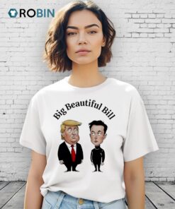 Elon Musk Vs Trump Big Beautiful Bill Caricature Shirt