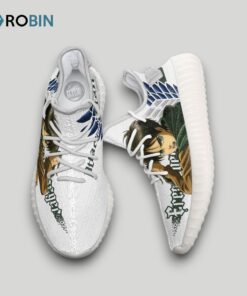 Eren Yeager Shoes Custom Attack on Titan Anime YZ Boost Sneakers