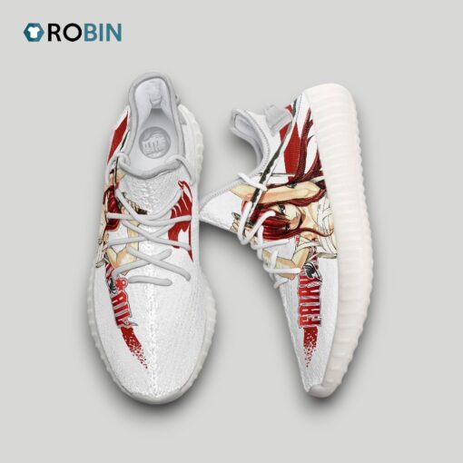 Erza Scarlet Shoes Custom Fairy Tail Anime YZ Boost Sneakers