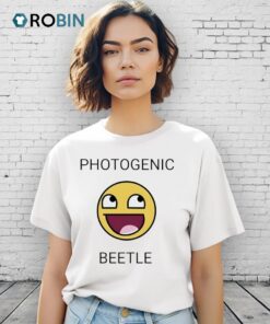 Face Smiley Photogenic Beetle Emoij Shirt