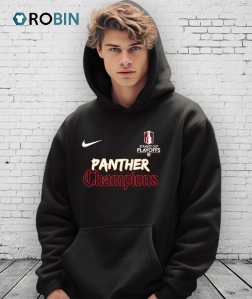 Florida Panthers Champions Stanley Cup Playoffs Nhl Nike 2025 Shirt