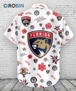 Florida Panthers Hawaiian Shirt Tropical Beach