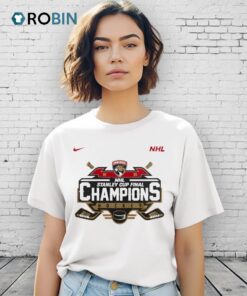 Florida Panthers Nike Back To Back 2025 Stanley Cup Champions Shirt