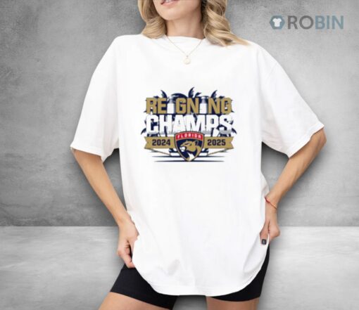 Florida Panthers Reigning Champs Back To Back Stanley Cup Shirt