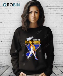 Freddie Mercury We Are The Champions St. Louis Blues Hockey Shirt