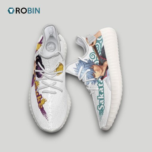Gintoki x Takasugi Shoes Custom Gintama Anime YZ Boost Sneakers