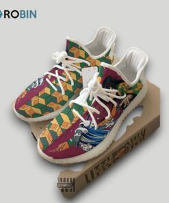 Giyu Tomioka Shoes Custom KNY Anime YZ Boost Sneakers
