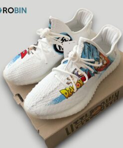 Goku Shoes Custom Super Saiyan Blue Dragon Ball Anime YZ Boost Sneakers