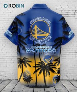 Golden State Warriors Hawaiian Shirt Coconut Tree
