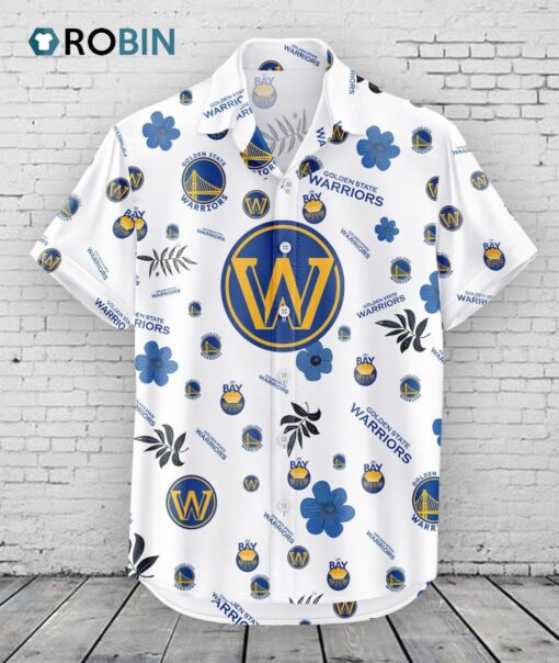 Golden State Warriors Hawaiian Shirt Tropical Beach