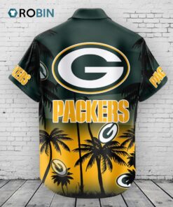 Green Bay Packers Hawaiian Shirt Coconut Tree