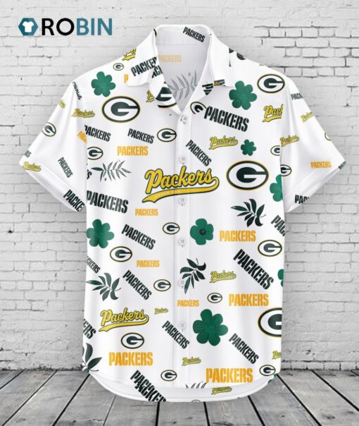 Green Bay Packers Hawaiian Shirt Tropical Beach