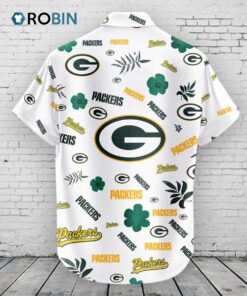 Green Bay Packers Hawaiian Shirt Tropical Beach