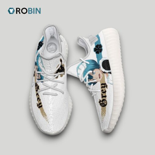 Grey Shoes Custom Black Clover Anime YZ Boost Sneakers